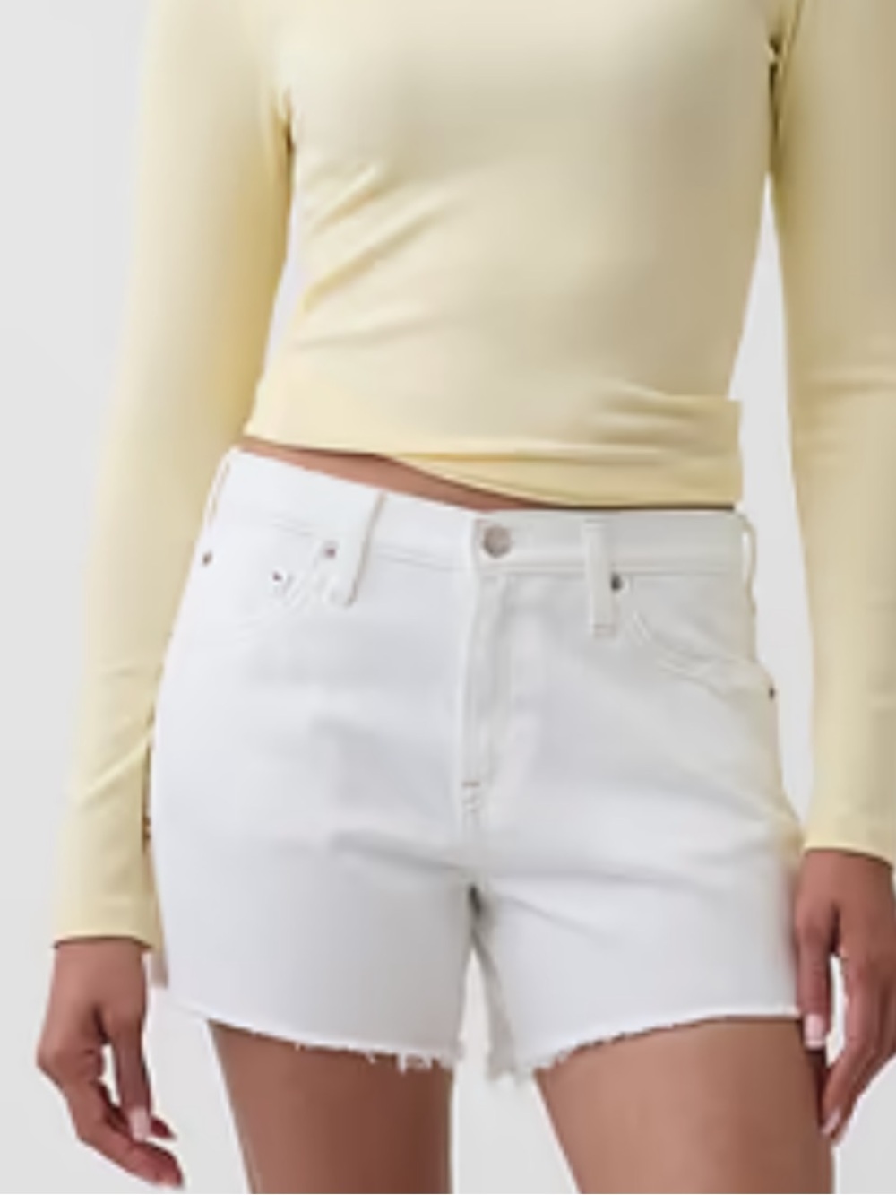 GAP White Denim shorts 5” size 14